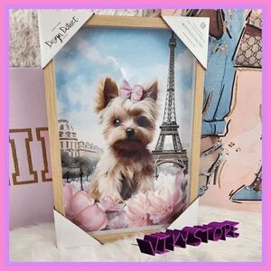 NWT 💖 Love at First Sight: {Design District} {Yorkie} Dog Wall Decor 💖